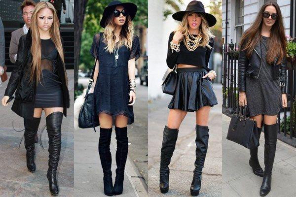 dresses and boots