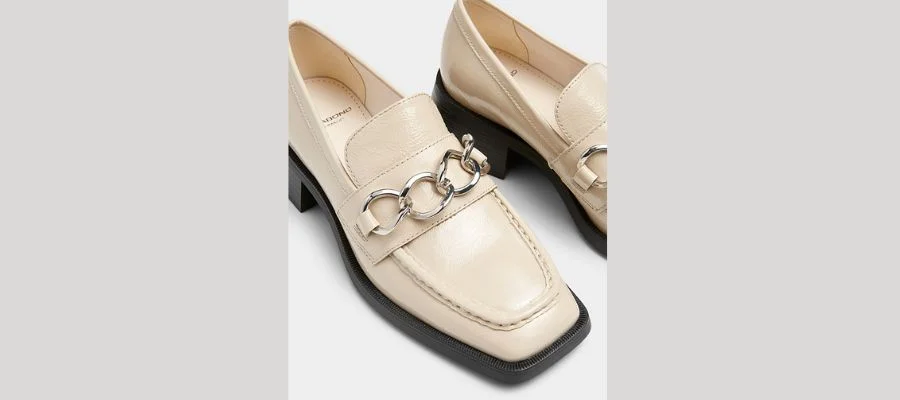 Patent leather loafers