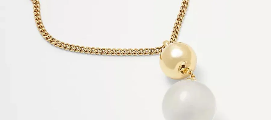 Clear Ball Pendant Necklace