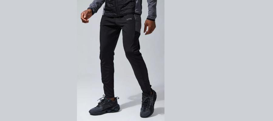 Man Active Hybrid Quilted Skinny Joggers