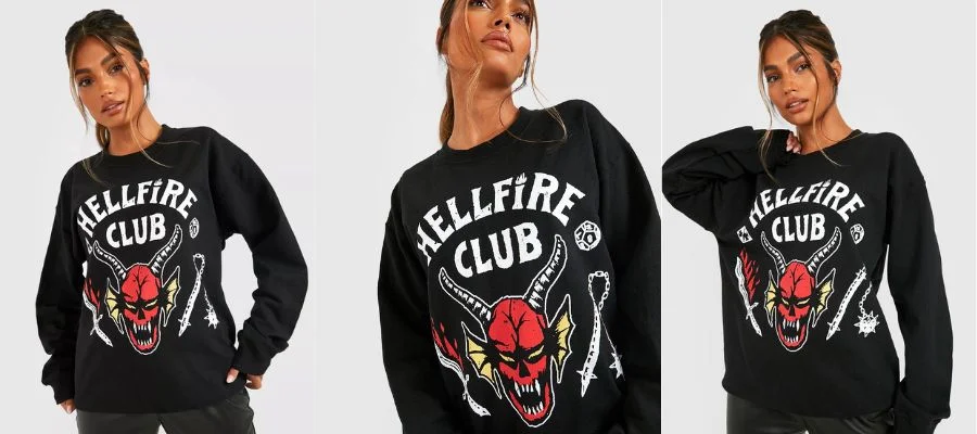 Plus Stranger Thing Hellfire Club Sweatshirt