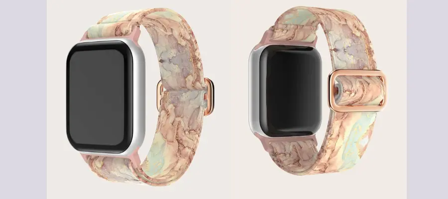 Marble print apple watch bracelet