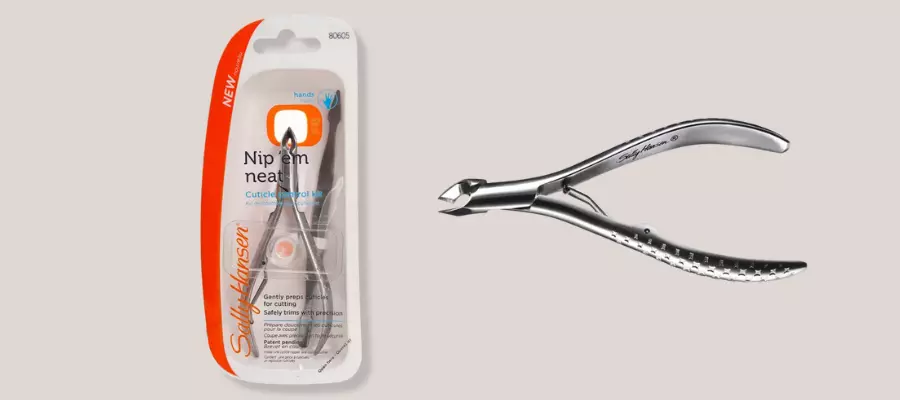 A Cuticle Care nipper is a little instrument for trimming or cutting back the cuticles of your fingernails or toes.
