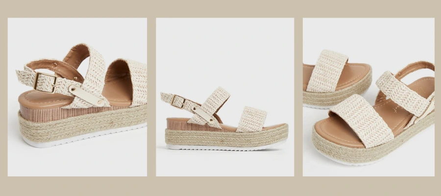 This off-white woven chunky is a definition of why handcrafted sandals are the best.
