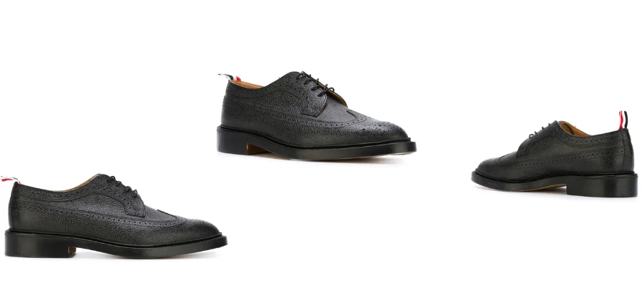 Thom Browne - Pebbled Leather Longwing Brogues