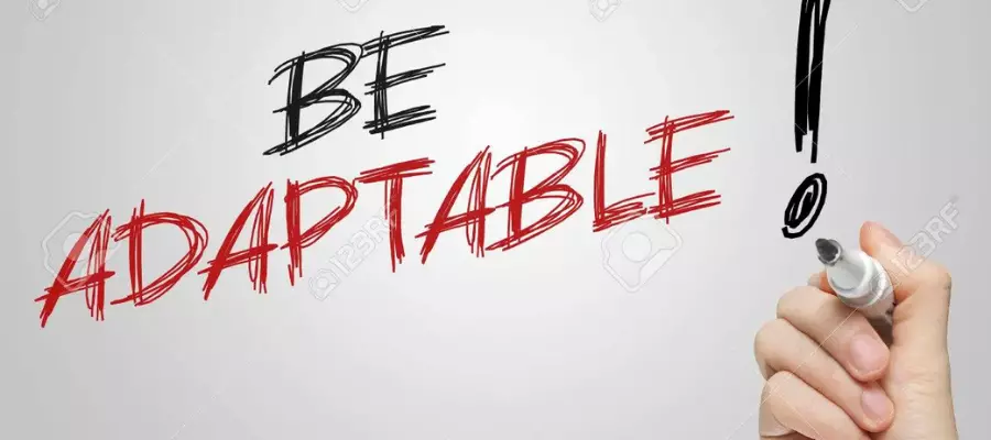 Be adaptable