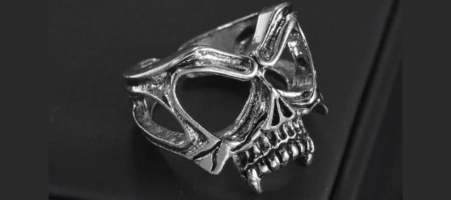 Men Skull Design Ring