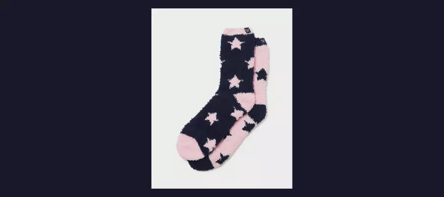 Pack of fluffy star socks 
