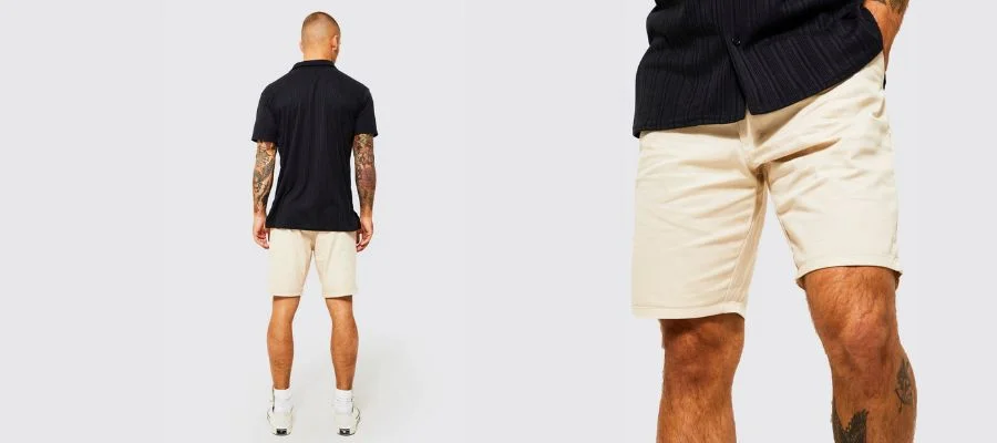 Slim-fit chino shorts