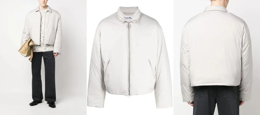 Acne Studios down-padded zip-fastening jacket