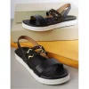 Black strap sandals