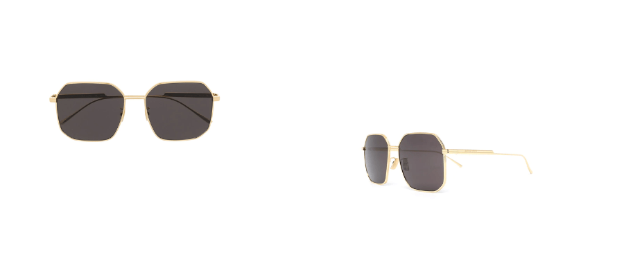 Bottega Veneta Eyewear - double-bridge pilot-frame sunglasses