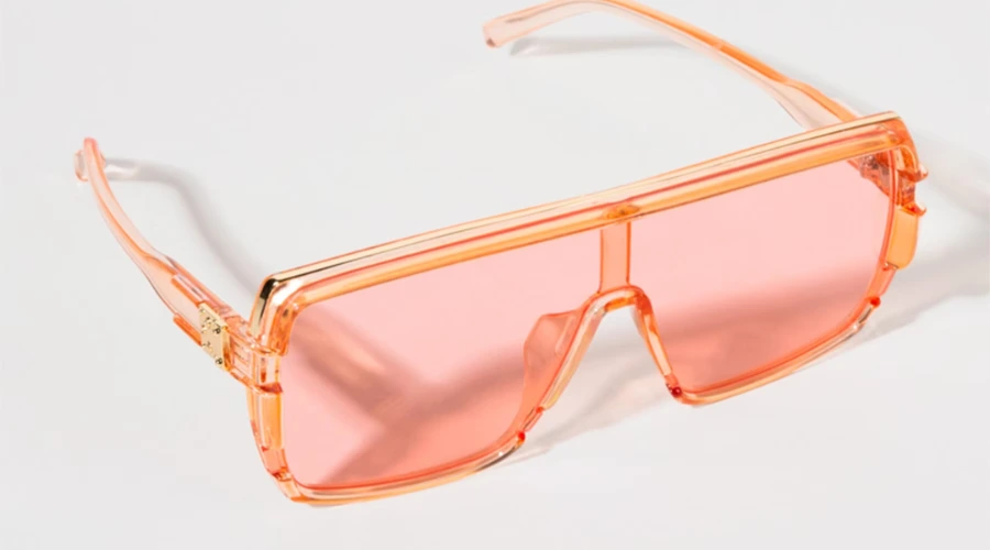 Talia Oversized Plastic Shield Sunglasses
