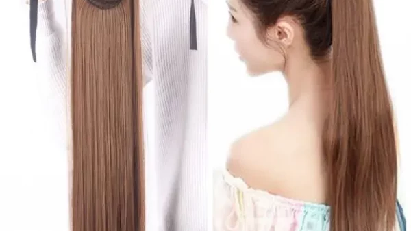 Hair extensions for a ponytail