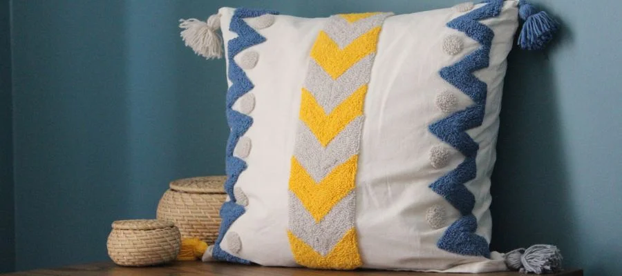 loomed decorative throw pillow cover