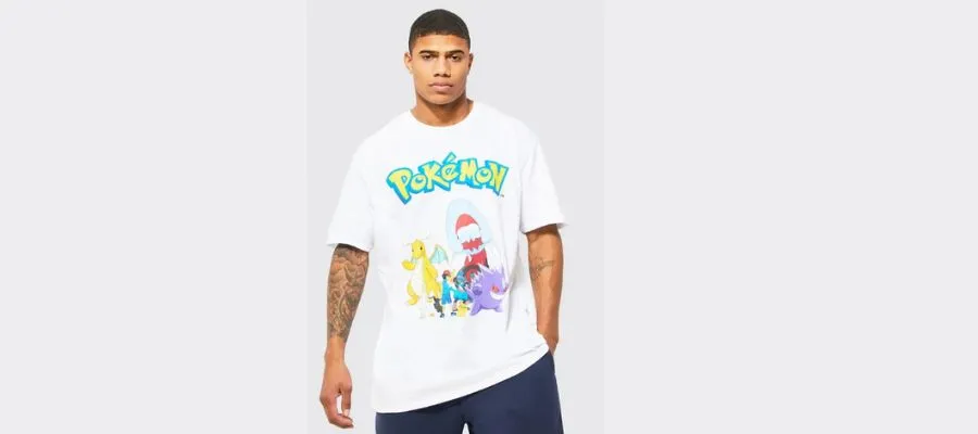 Oversized Pokemon License t-shirt
