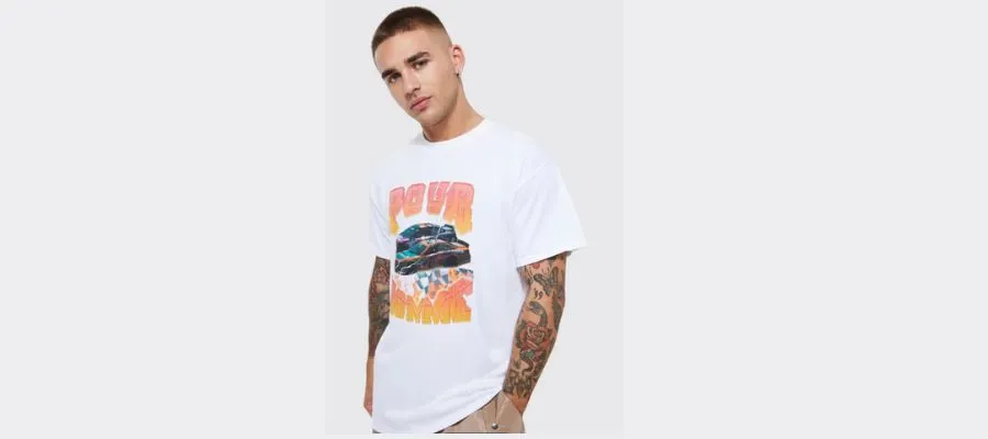 Motor Sports Flames Graphic t-shirts