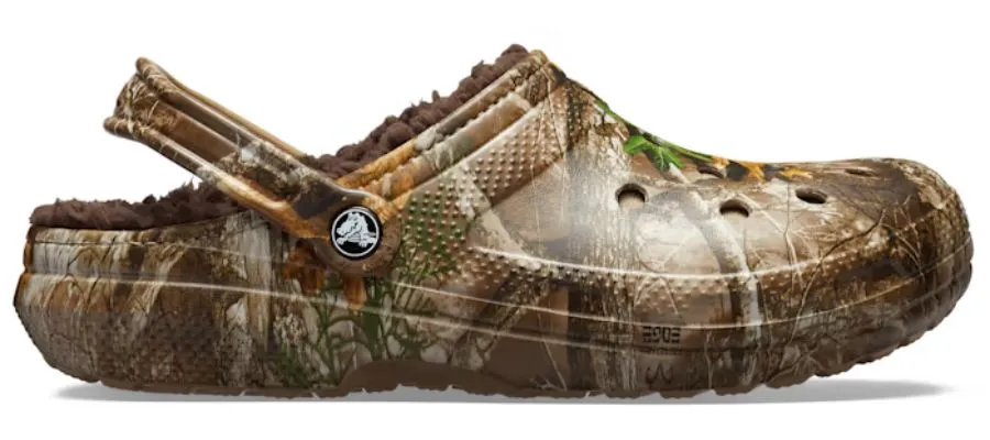 Classic lined realtree edge clog