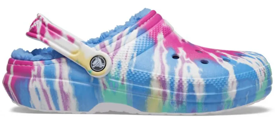 Classic lined tie-dye clog