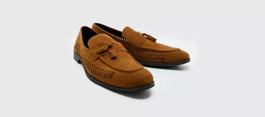 Faux Suede Weave Loafer