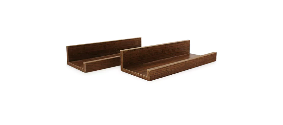 2-Piece floating wall shelves set 10in