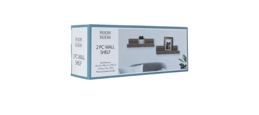 2-Piece wall shelf set 10in