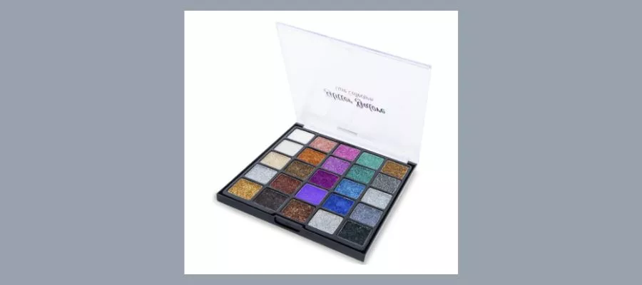 25-Shade glitter eyeshadow palette from beauty delights