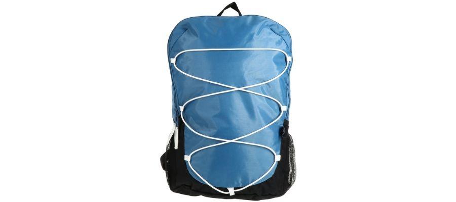 Bungee cord backpack 17in - blue