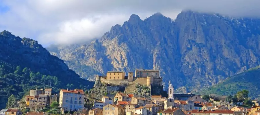 Corte and the Corsican Mountains