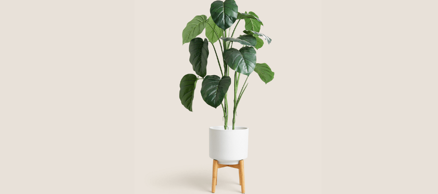 Large Ceramic Planter with Stand | Hermagic