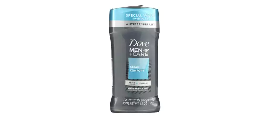 Dove, Men+Care, Clean Comfort, Antiperspirant Deodorant, 2 Pack, 2.7 Oz (76 G) Each