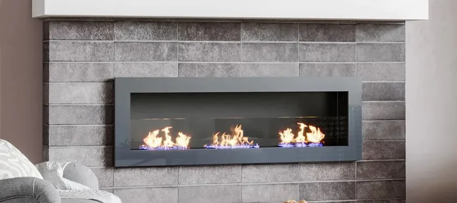 LIVING AND HOME 35 Inch Bio Ethanol Fireplace