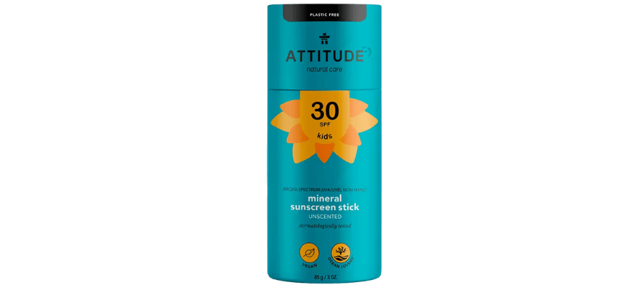 Attitude Mineral Sunscreen Stick Kids SPF 3O