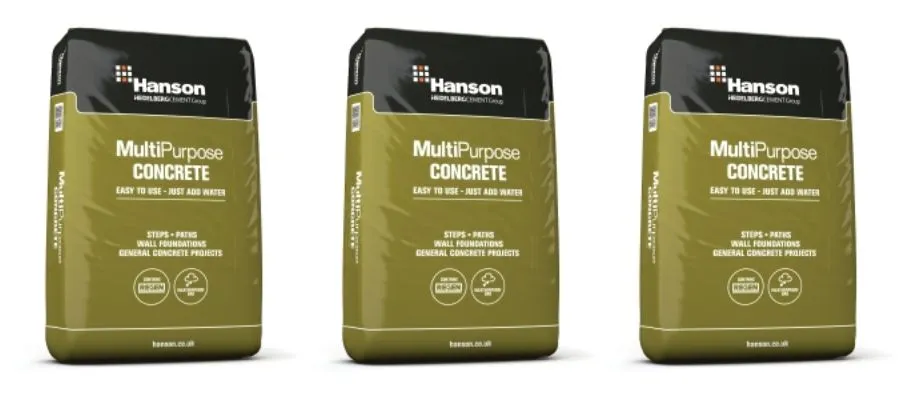 Hanson Maxipack Multi-Purpose Concrete in Plastic Bag 20KG | Hermagic