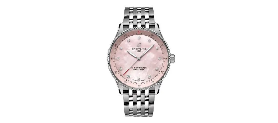 Navitimer Ladies Watch Pink Mother of Pearl 