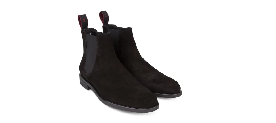 PS Paul Smith Black Suede 'Cedric' Chelsea Boots