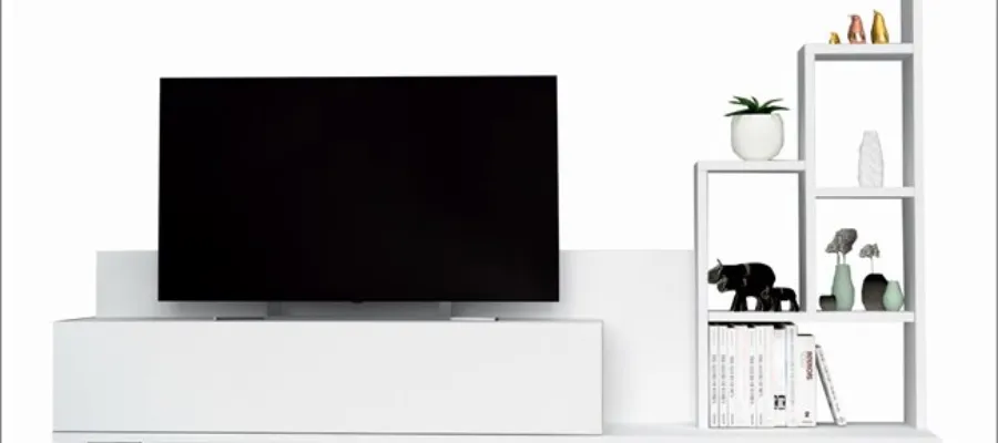White color BINGO TV cabinet