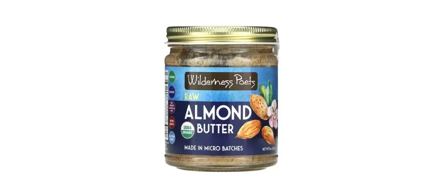 Wilderness poets, organic raw almond butter, 8 oz (227 g)