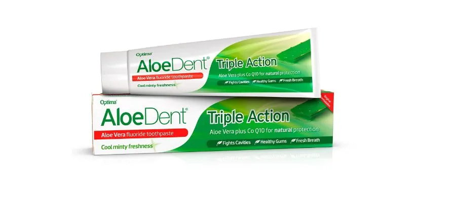 Aloe dent toothpaste with triple action