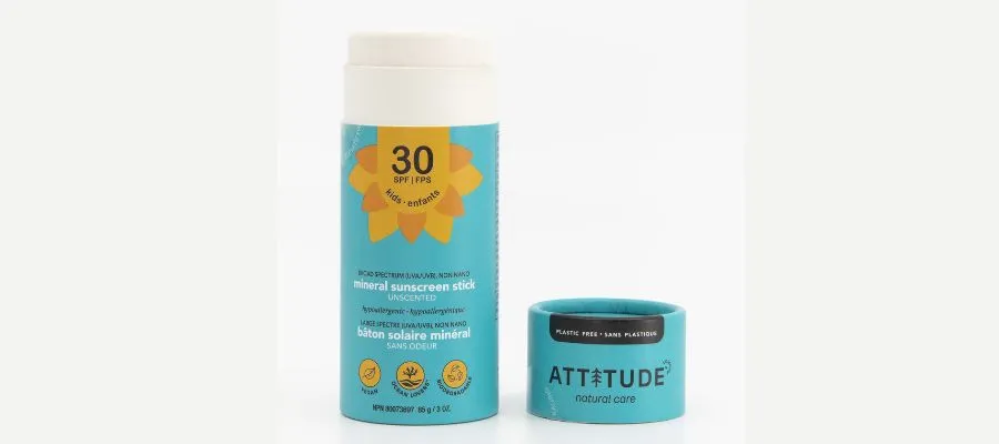 Attitude mineral sunscreen stick kids SPF30 - 85g