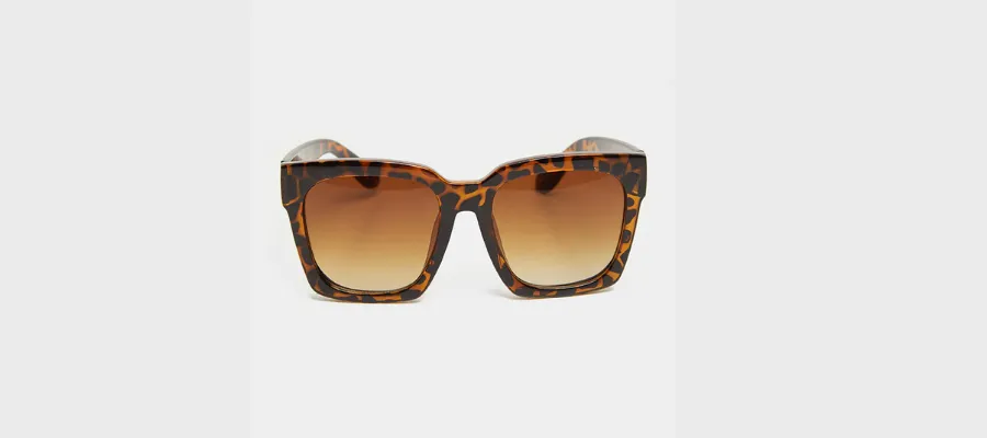 Brown Tortoise Oversized Square Sunglasses