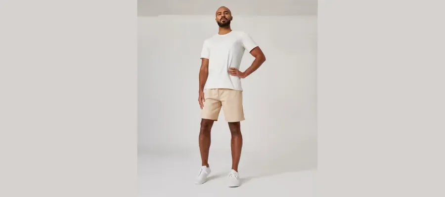 Men’s Linen Fitness Shorts 500 Essential Gray