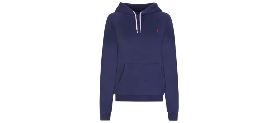 Polo Ralph Lauren navy shrunken-fit fleece hoodie