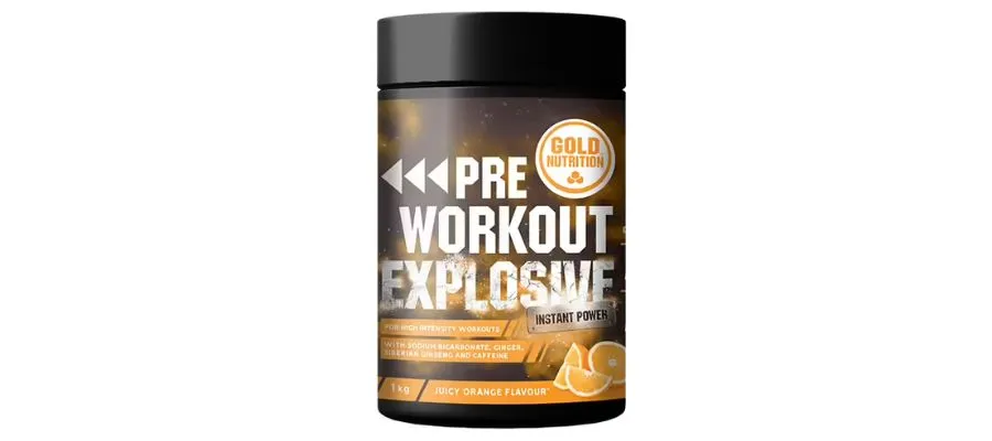 Pre-workout supplement explosive orange 