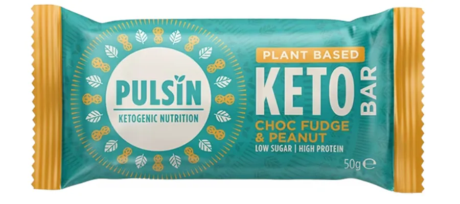 Pulsin Choc Fudge & Peanut Keto Bar | Hermagic