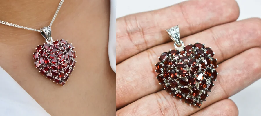 Red Heart Necklace Pendant