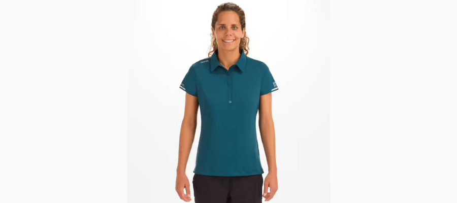 Tribord Race 500 Sailing Polo Woman Petroleum