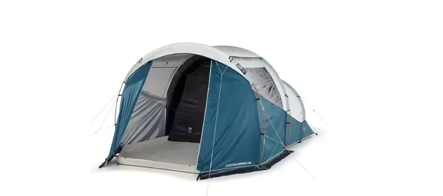 Camping tent with poles - 4 people - 1 bedroom