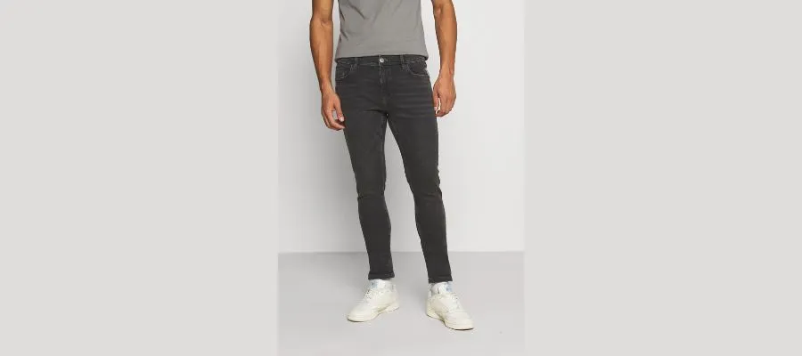 edc by Esprit Low rise - Skinny fit jeans - grey