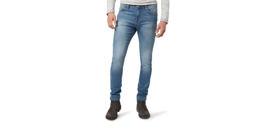 mine to five Tom Tailor Skinny with open hem - Skinny fit jeans - light blue